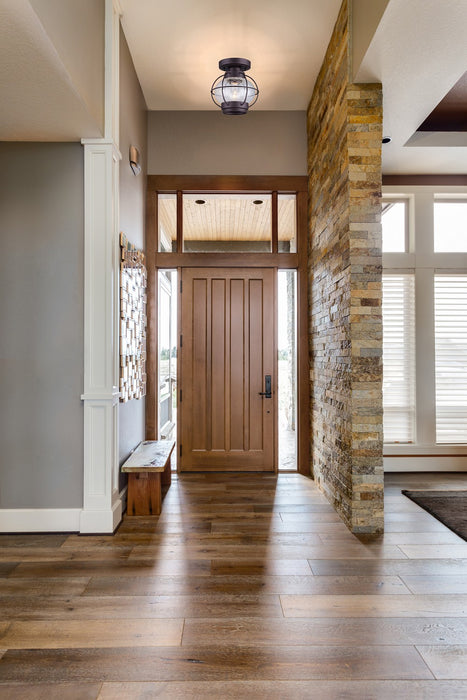 Canarm IFM636A08ORB One Light Flush Mount, Oil Rubbed Bronze