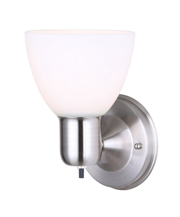 Canarm IWF084BN One Light Wall Sconce, Brushed Nickel