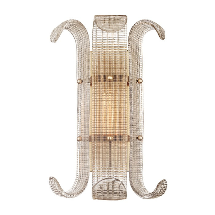 Hudson Valley 2900-AGB One Light Wall Sconce, Aged Brass