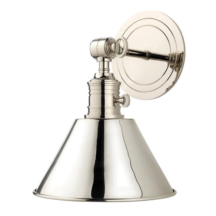 Hudson Valley 8321-PN One Light Wall Sconce, Polished Nickel