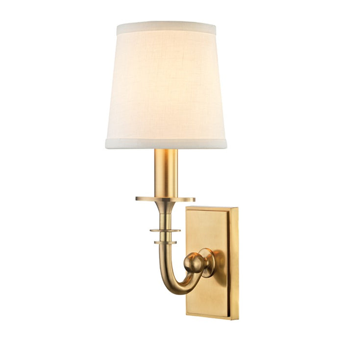 Hudson Valley 8400-AGB One Light Wall Sconce, Aged Brass
