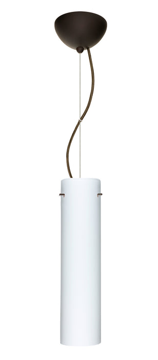 Besa 1KX-722407-LED-BR One Light Pendant, Bronze