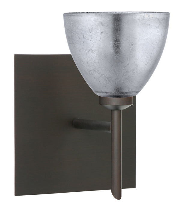 Besa 1SW-1758SF-BR-SQ One Light Wall Sconce, Bronze
