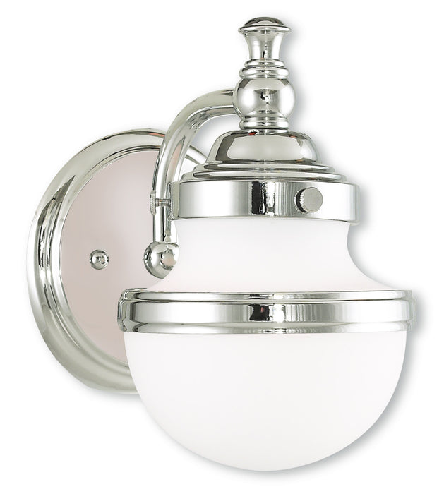 Livex Lighting 5711-05 One Light Bath Vanity, Polished Chrome
