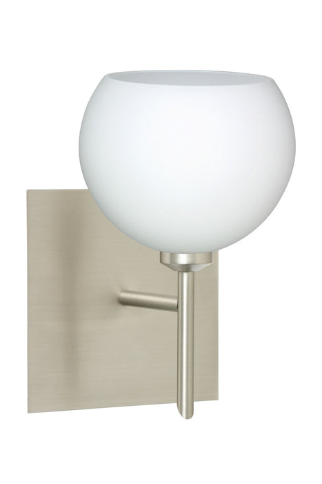 Besa 1SW-565807-SN-SQ One Light Wall Sconce, Satin Nickel