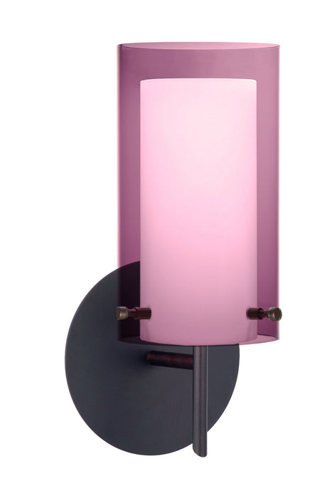 Besa 1SW-A44007-BR One Light Wall Sconce, Bronze