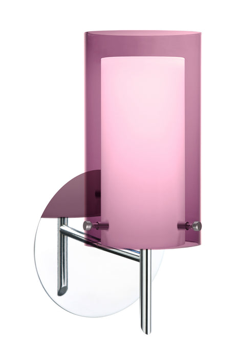 Besa 1SW-A44007-CR One Light Wall Sconce, Chrome