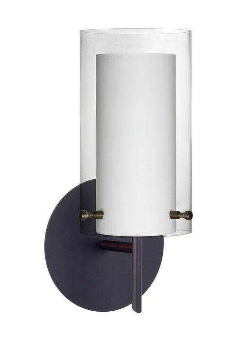 Besa 1SW-C44007-BR One Light Wall Sconce, Bronze