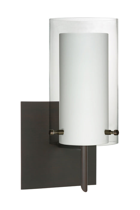 Besa 1SW-C44007-BR-SQ One Light Wall Sconce, Bronze