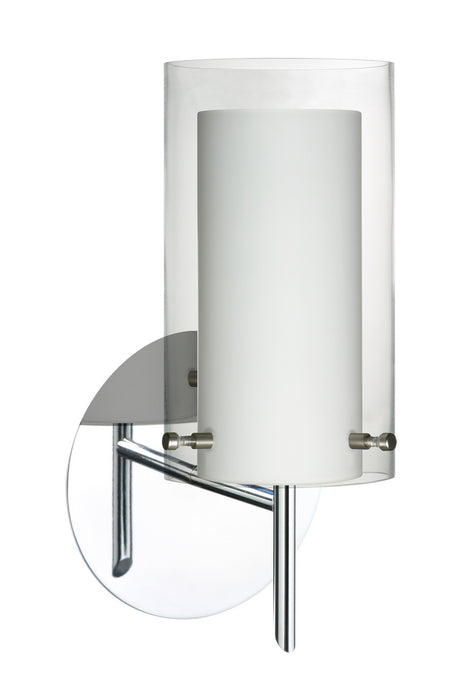 Besa 1SW-C44007-CR One Light Wall Sconce, Chrome
