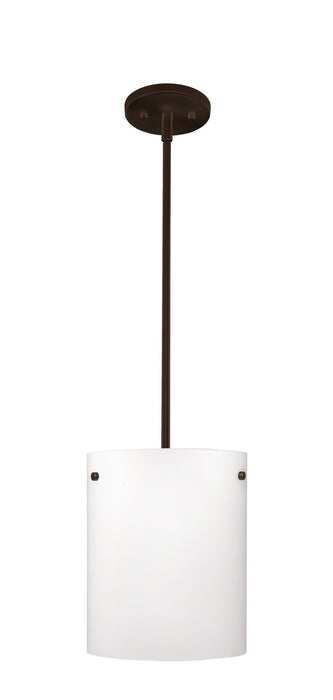 Besa 1TT-400607-LED-BR One Light Pendant, Bronze