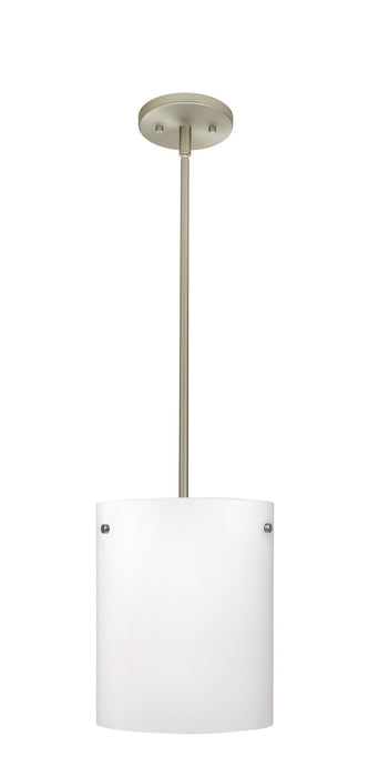 Besa 1TT-400607-LED-SN One Light Pendant, Satin Nickel