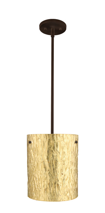 Besa 1TT-4006GS-LED-BR One Light Pendant, Bronze