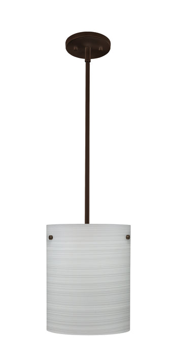 Besa 1TT-4006KR-LED-BR One Light Pendant, Bronze