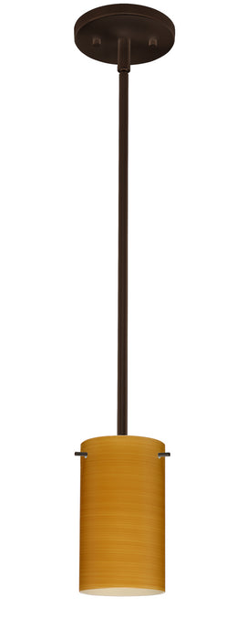 Besa 1TT-4404OK-HAL-BR One Light Pendant, Bronze