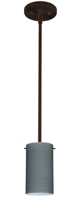 Besa 1TT-4404TN-HAL-BR One Light Pendant, Bronze