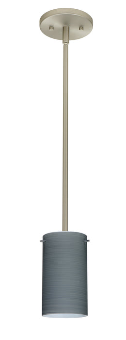 Besa 1TT-4404TN-SN One Light Pendant, Satin Nickel