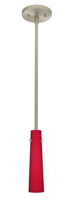 Besa 1TT-5674RM-SN One Light Pendant, Satin Nickel