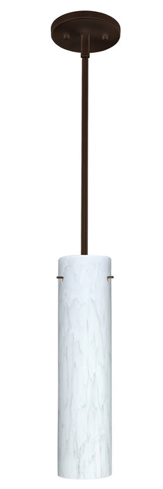 Besa 1TT-722419-LED-BR One Light Pendant, Bronze