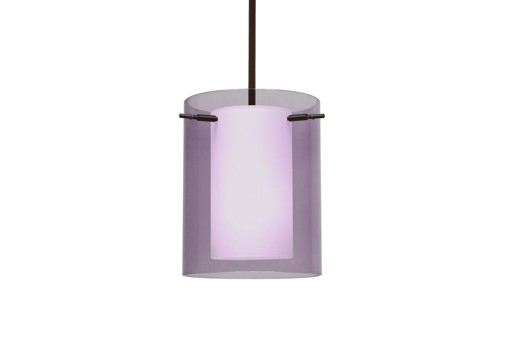 Besa 1TT-A00607-LED-BR One Light Pendant, Bronze