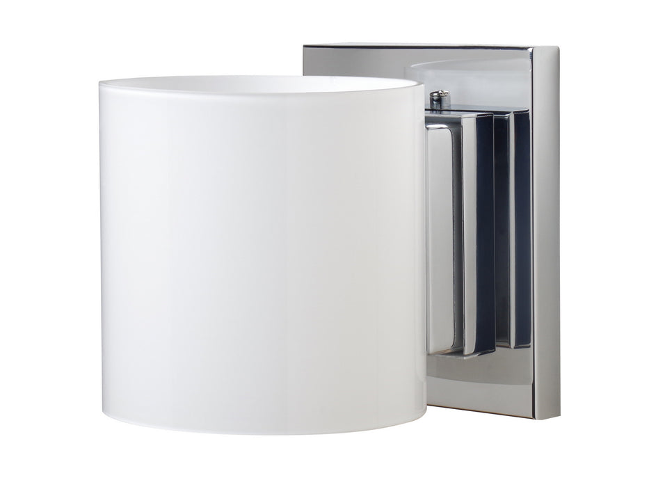 Besa 1WS-718006-CR One Light Wall Sconce, Chrome
