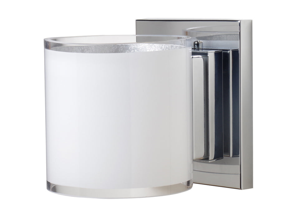 Besa 1WS-7180SF-CR One Light Wall Sconce, Chrome