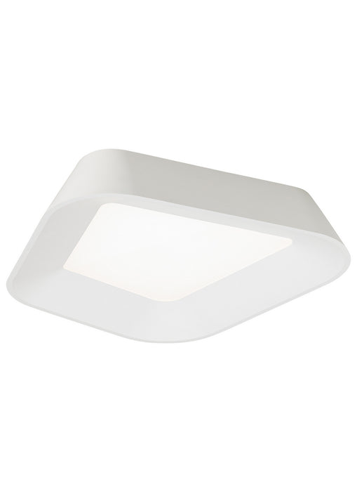 Visual Comfort Modern 700FMRHNSWW-LED930 LED Flush Mount, Matte White / White