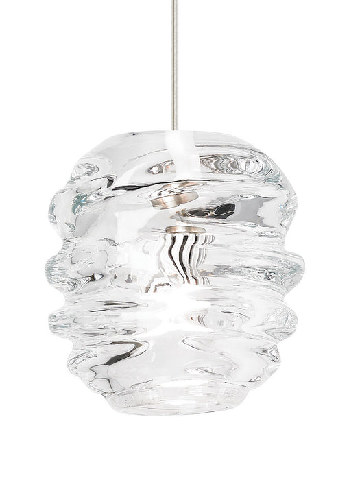 Visual Comfort Modern 700TDADRCS One Light Pendant, Satin Nickel