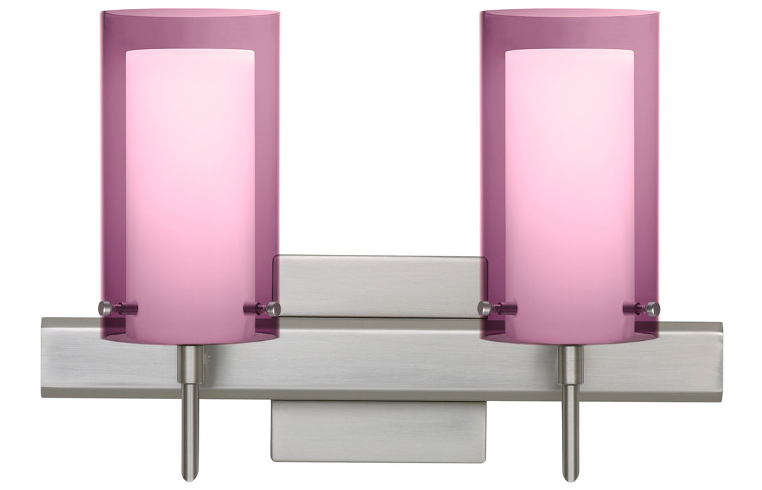 Besa 2SW-A44007-SN-SQ Wall Sconce, Satin Nickel