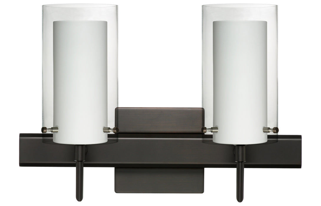Besa 2SW-C44007-BR-SQ Wall Sconce, Bronze