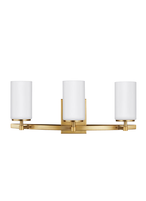 Generation Lighting 4424603-848 Three Light Wall / Bath, Satin Brass