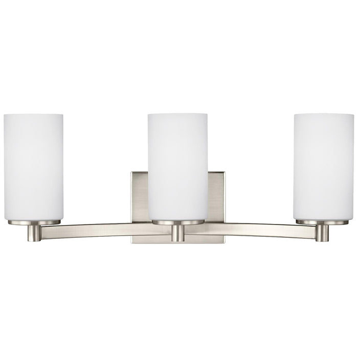 Generation Lighting 4439103-962 Three Light Wall / Bath, Brushed Nickel