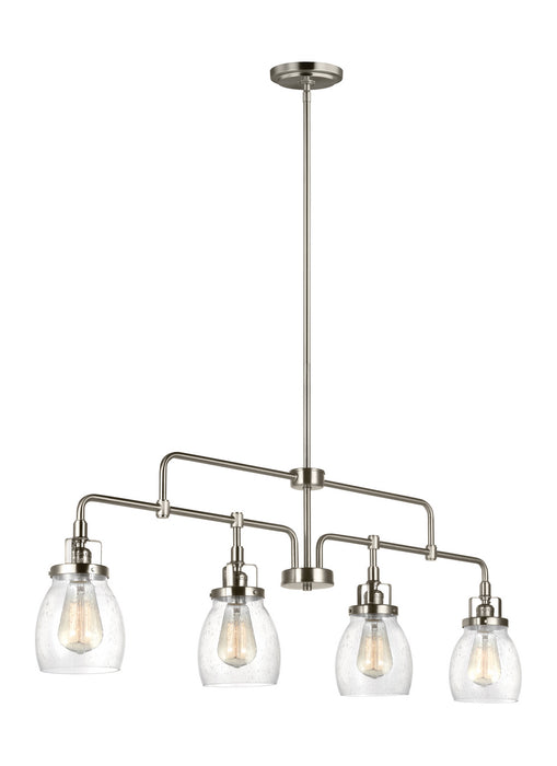 Generation Lighting 6614504-962 Four Light Island Pendant, Brushed Nickel