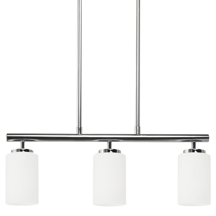 Generation Lighting 66160EN3-05 Three Light Island Pendant, Chrome