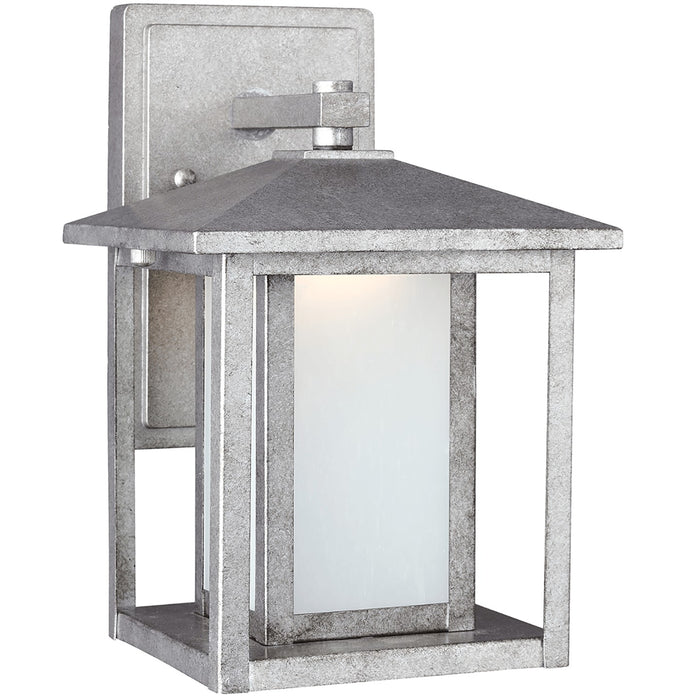 Generation Lighting 89029-57 One Light Outdoor Wall Lantern, Weathered Pewter