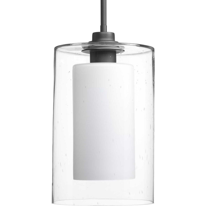 Progress Lighting P500019-143 One Light Pendant, Graphite