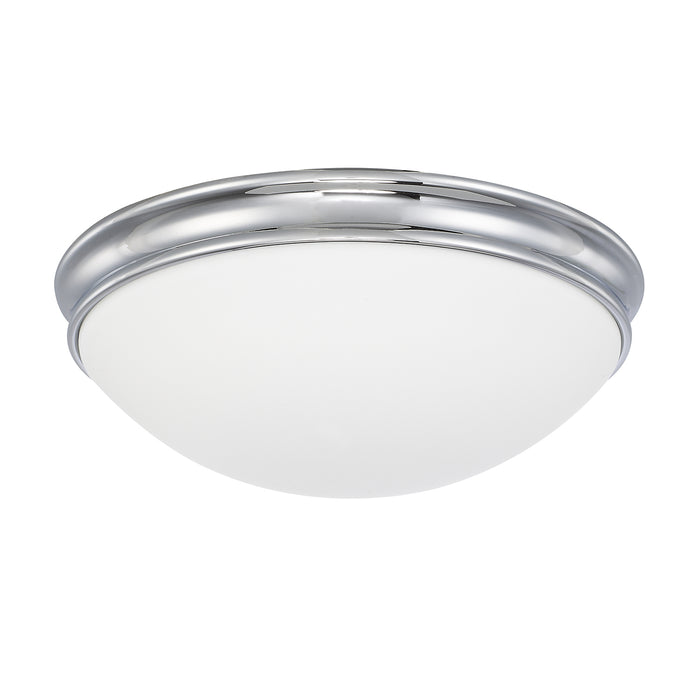Capital Lighting 2034CH Three Light Flush Mount, Chrome