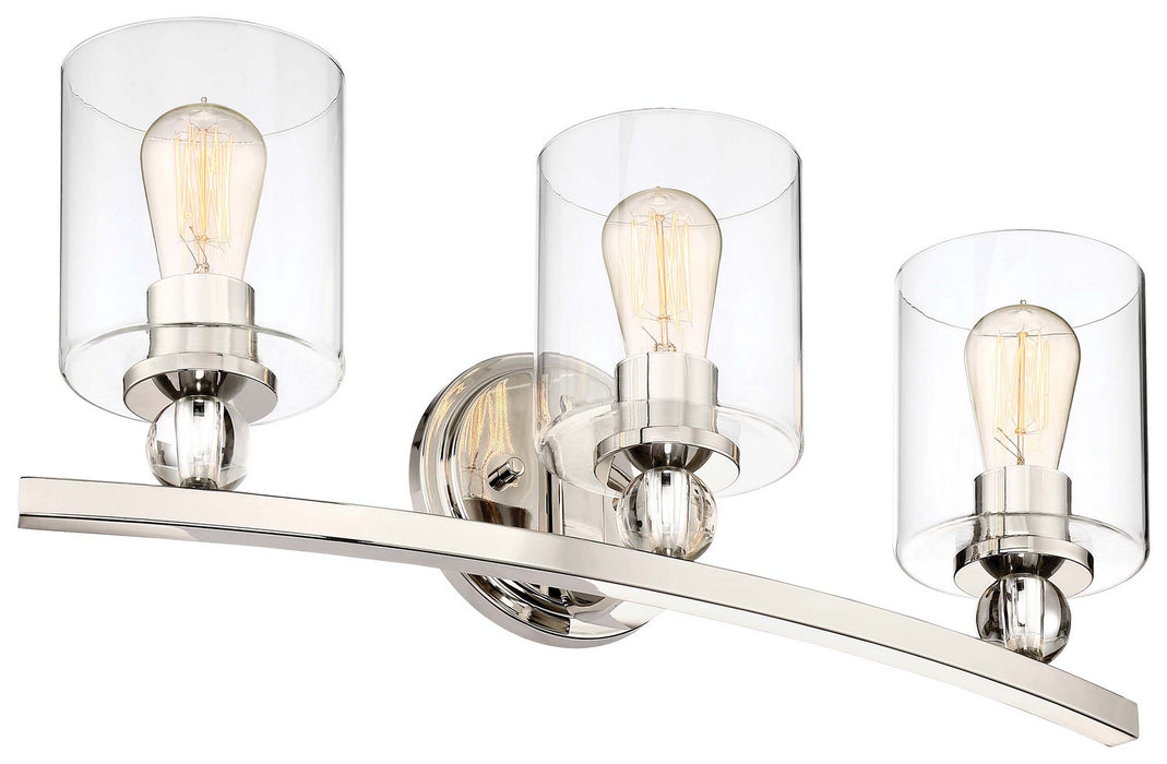 Minka-Lavery 3073-613 Three Light Bath, Polished Nickel