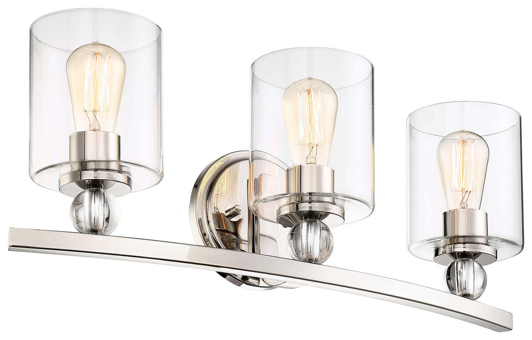 Minka-Lavery 3073-613 Three Light Bath, Polished Nickel