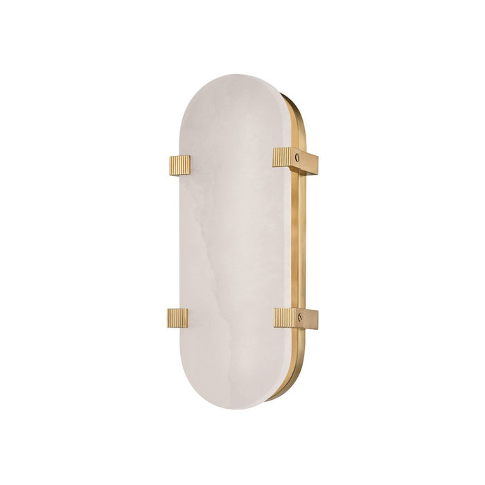 Hudson Valley 1114-AGB LED Wall Sconce, Aged Brass