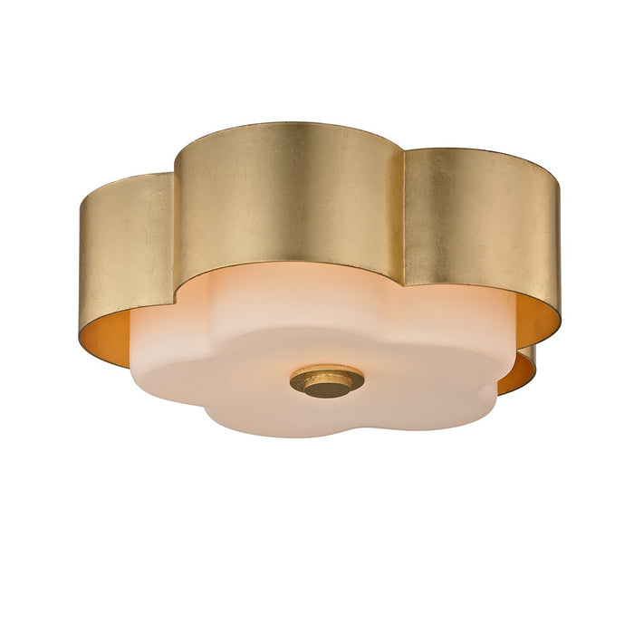 Troy Lighting C5651-GL Two Light Flush Mount, Gold Leaf
