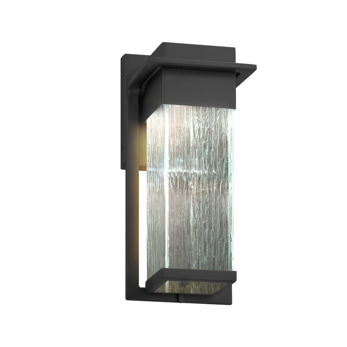 Justice Designs FSN-7541W-RAIN-MBLK LED Outdoor Wall Sconce, Matte Black