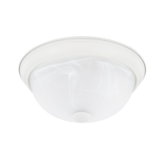 Capital Lighting 219021MW Two Light Flush Mount, Matte White