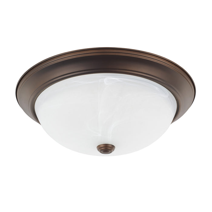Capital Lighting 219031BZ Three Light Flush Mount, Bronze