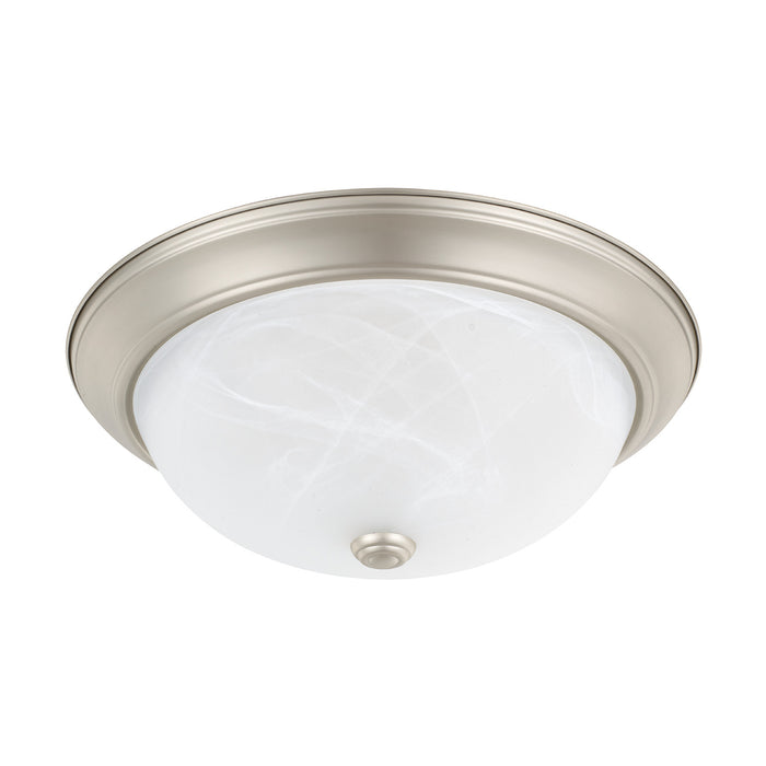 Capital Lighting 219031MN Three Light Flush Mount, Matte Nickel