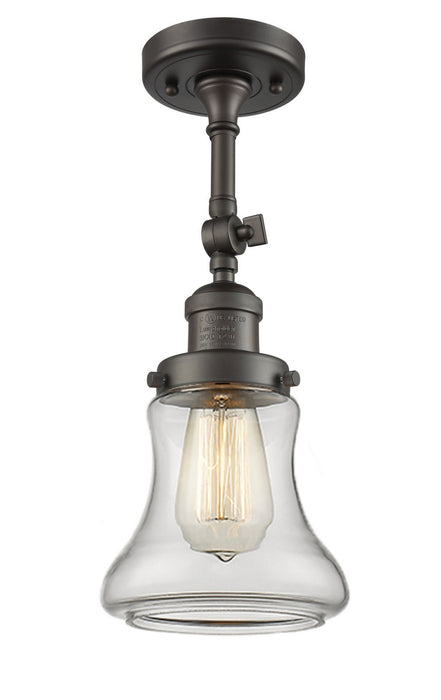 Innovations 201F-OB-G192 One Light Semi-Flush Mount, Oil Rubbed Bronze