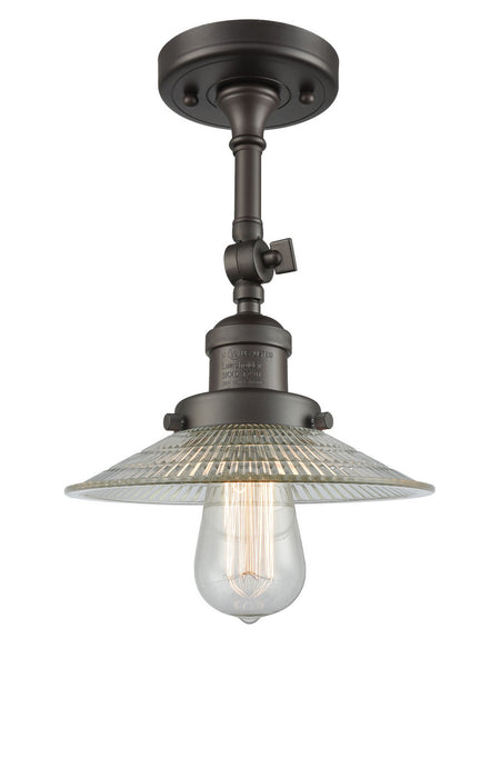 Innovations 201F-OB-G2 One Light Semi-Flush Mount, Oil Rubbed Bronze