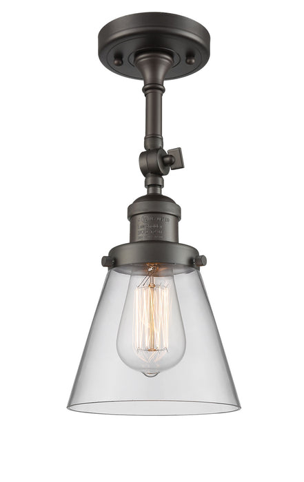 Innovations 201F-OB-G62 One Light Semi-Flush Mount, Oil Rubbed Bronze