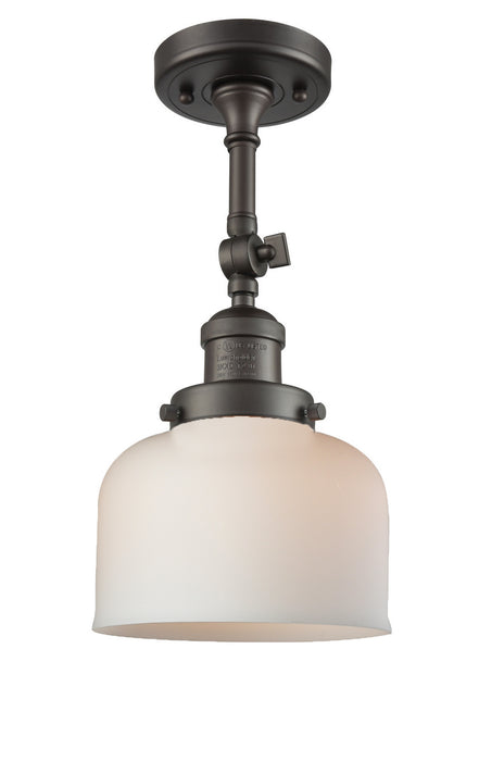 Innovations 201F-OB-G71 One Light Semi-Flush Mount, Oil Rubbed Bronze