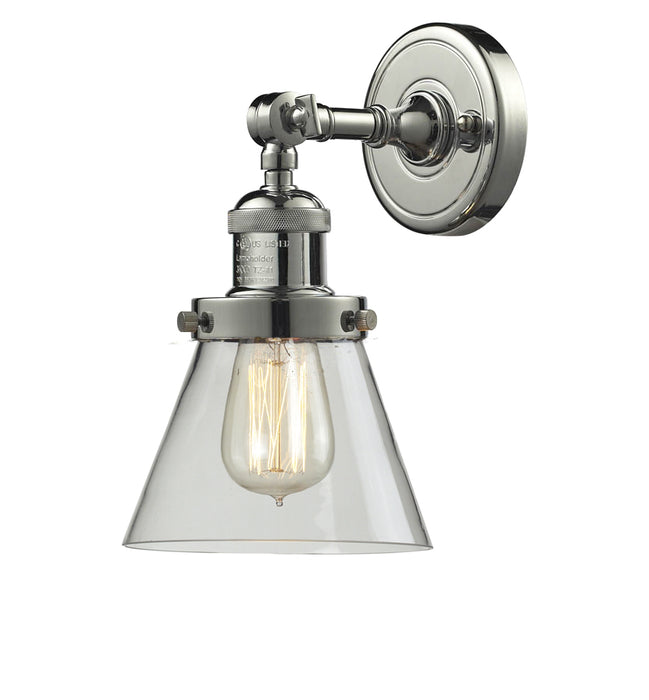 Innovations 203-PN-G62 One Light Wall Sconce, Polished Nickel